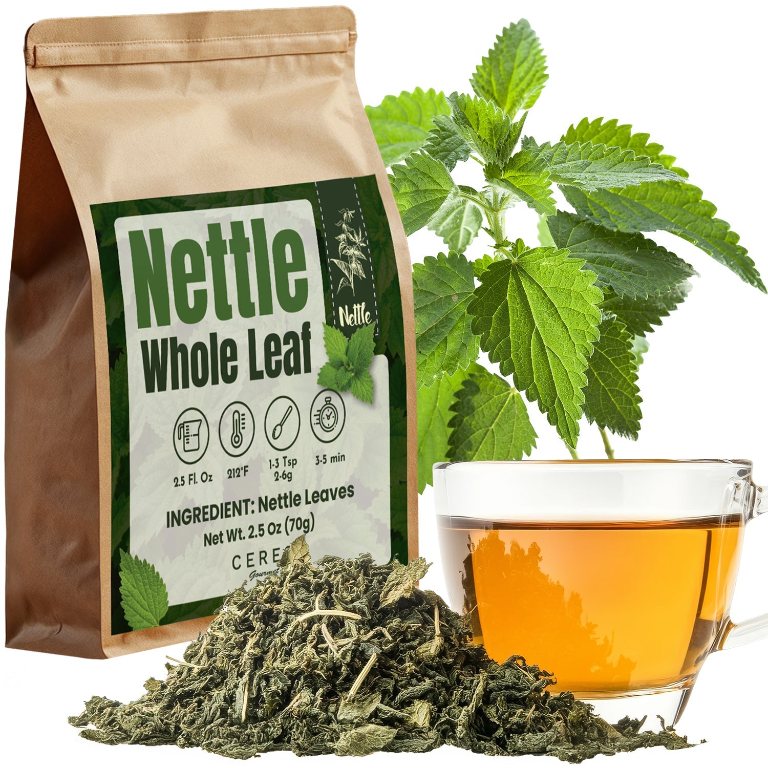 Whole Leaf Nettle Tea 2.5 Oz