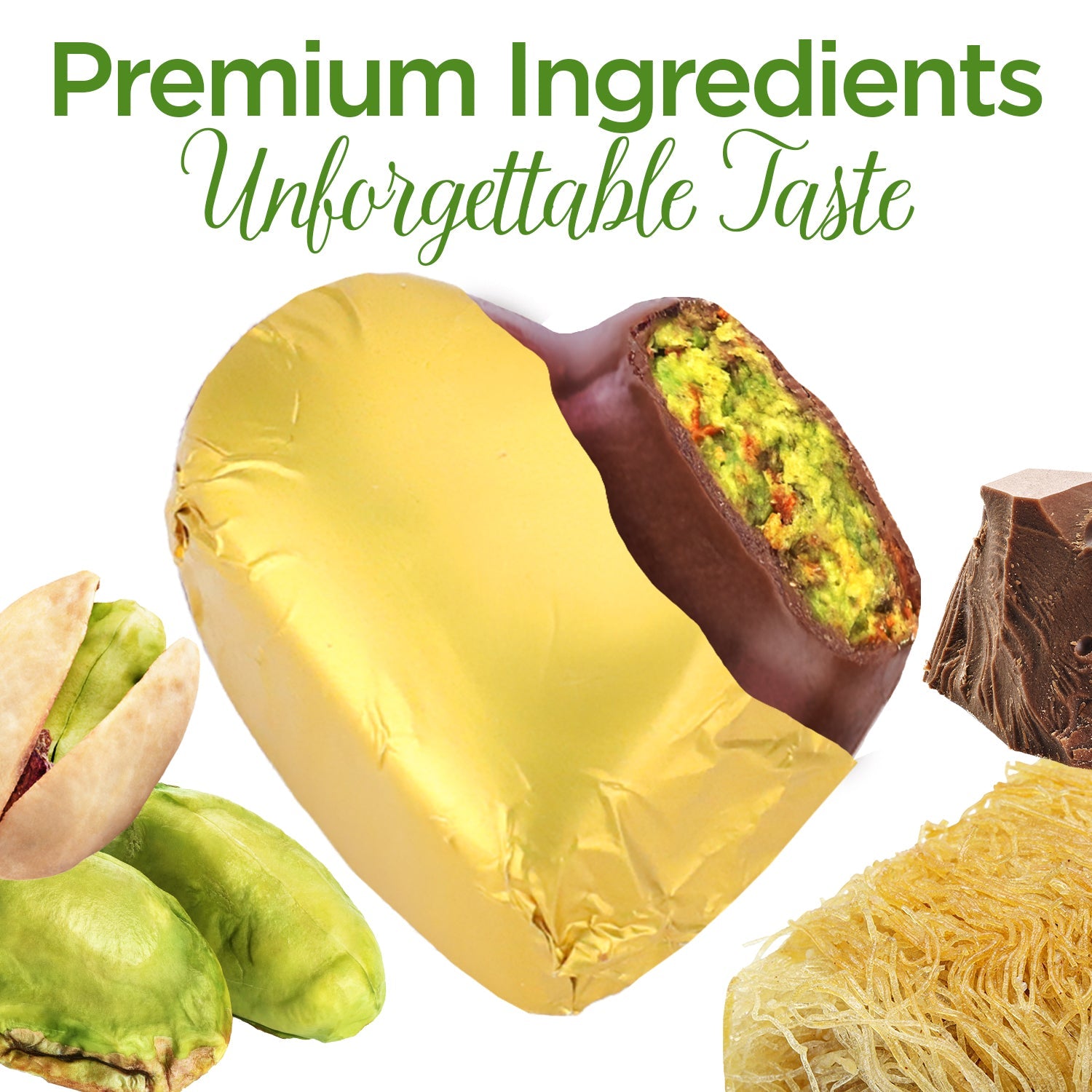 Love Bite Dubai Chocolate Pistachio, 10 Bite-Size Pieces